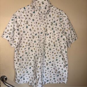 Sonoma Short Sleeve Size XL Casual Button Down Goods For Life Men’s Shirt White‎